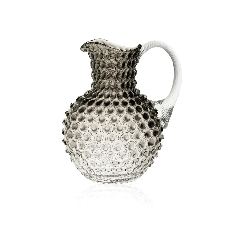 klimchi-hobnail-carafe-black-smoke-2-l-verre-noir image 1