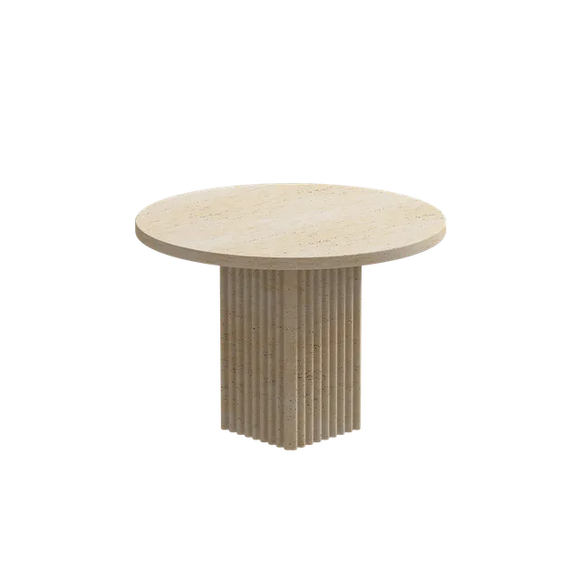 norr-11-soho-table-basse-travertin-naturel-rond-50-cm-cannel image 1