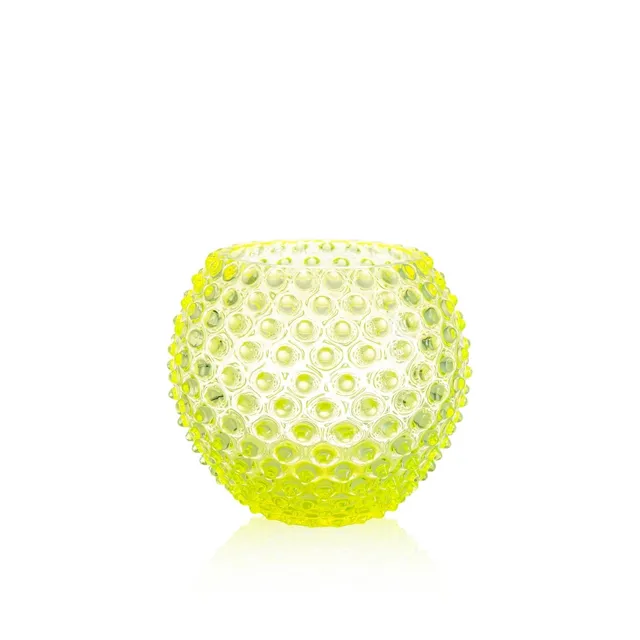 klimchi-hobnail-neon-citrine-vase-rond-jaune image 1