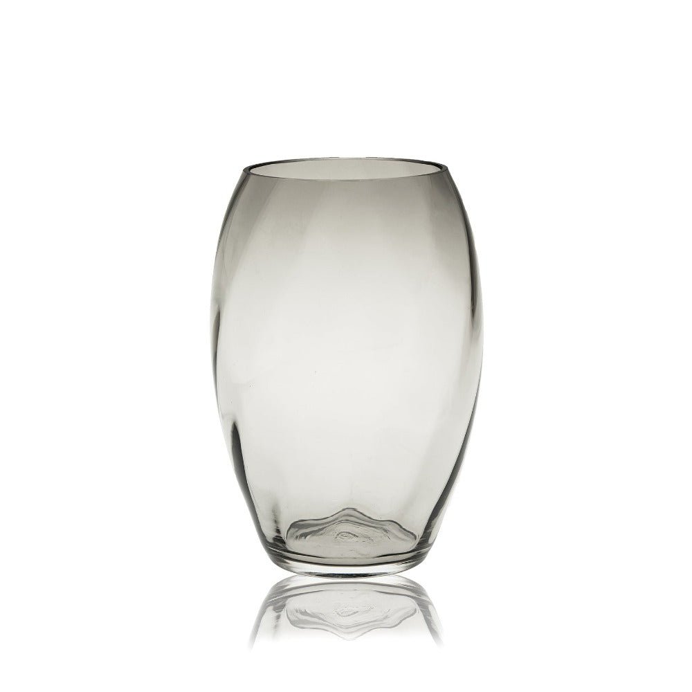 klimchi-marika-vase-ovale-black-smoke-cristal image 1