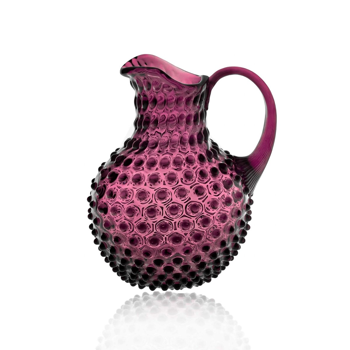 klimchi-hobnail-violet-pichet-en-verre-2-l image 1