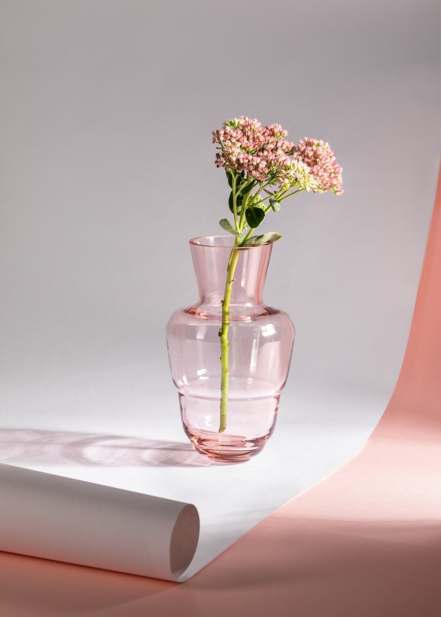 klimchi-shadows-vase-en-verre-rose-su-de-cristal-fait-main image 2