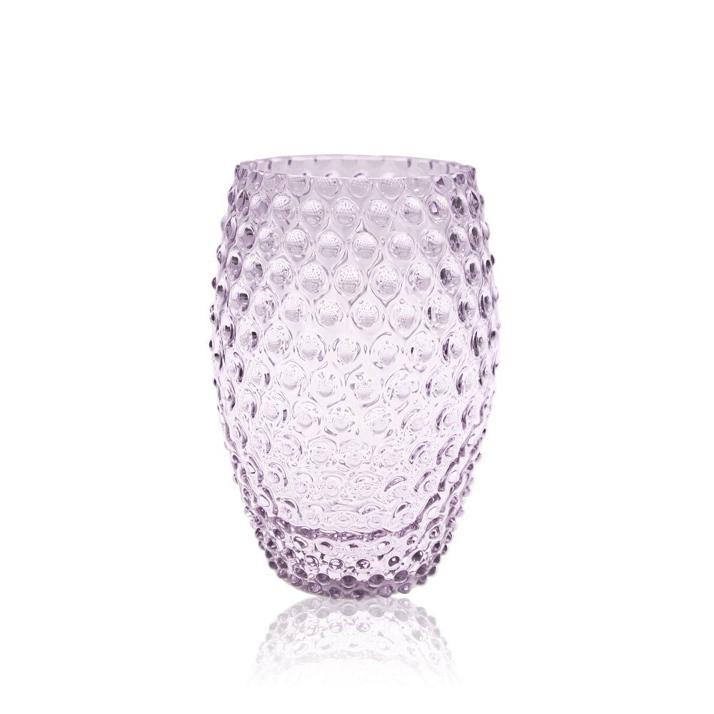 klimchi-hobnail-vase-ovale-cristal-lilas-lilac image 1