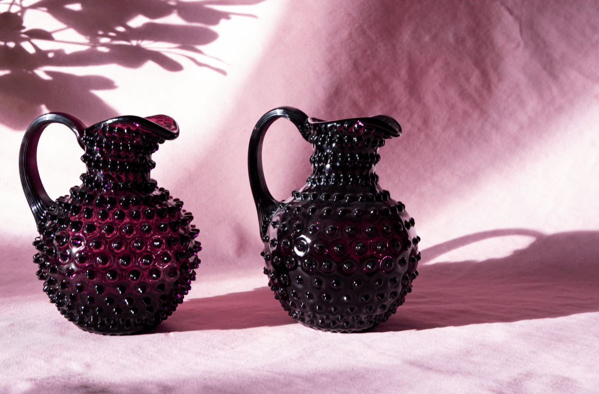 klimchi-hobnail-violet-pichet-en-verre-2-l image 8