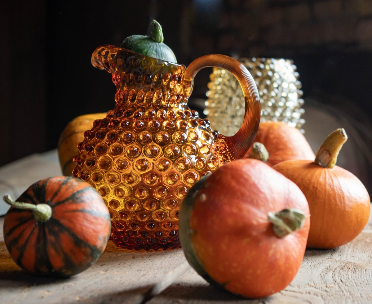 klimchi-hobnail-amber-carafe-pichet-2-l image 5