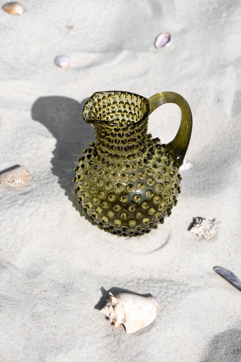 klimchi-hobnail-carafe-bonsai-green-2-l-verte-picots image 5