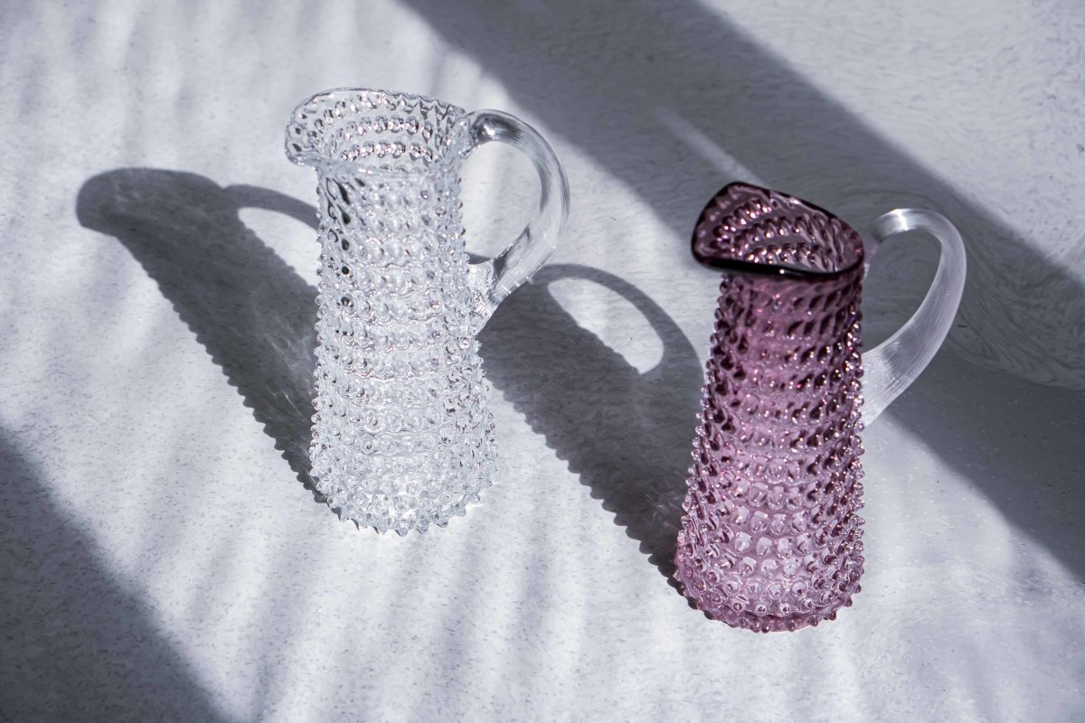 klimchi-hobnail-carafe-pichet-violet-1-litre image 4