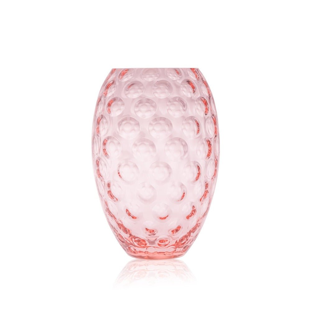 klimchi-kugel-rosaline-vase-ovale-rose-verre-sans-plomb image 1
