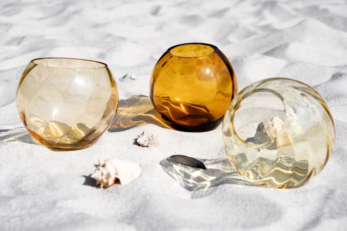 klimchi-marika-vase-rond-ambre-jaune-cristal-petit image 4
