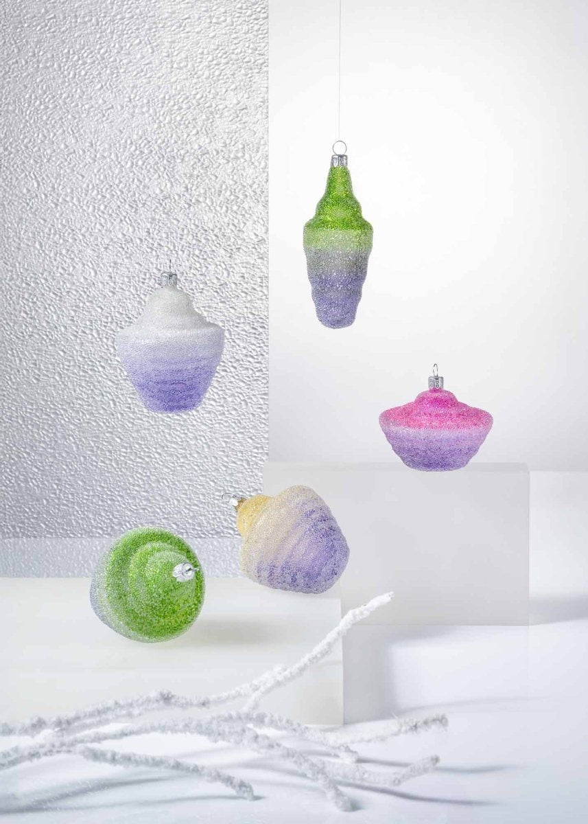 klimchi-aurora-ornement-diamant-vert-d-co-sapin-verre image 3