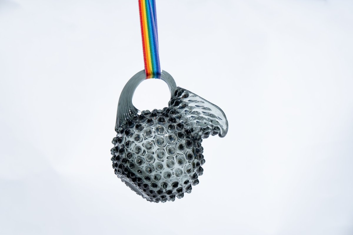 klimchi-hobnail-pot-lait-gris-fum-500-ml-cristal image 2