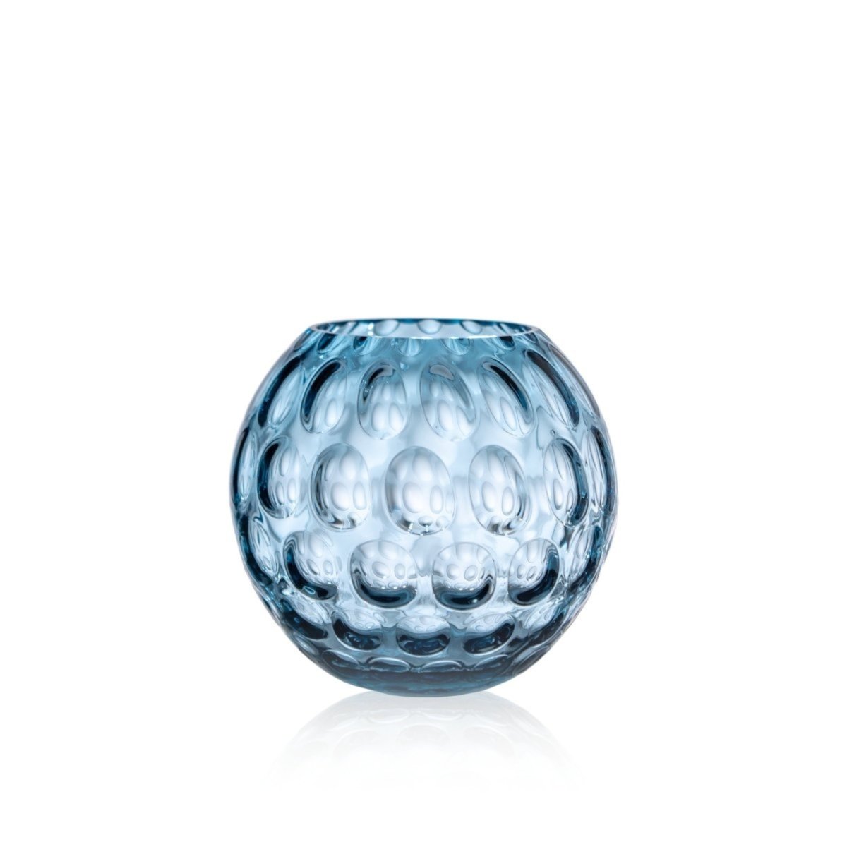 klimchi-kugel-vase-bleu-fum-18-cm-rond image 1