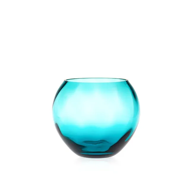 klimchi-marika-petit-vase-rond-aquamarine-bleu-sans-plomb image 1