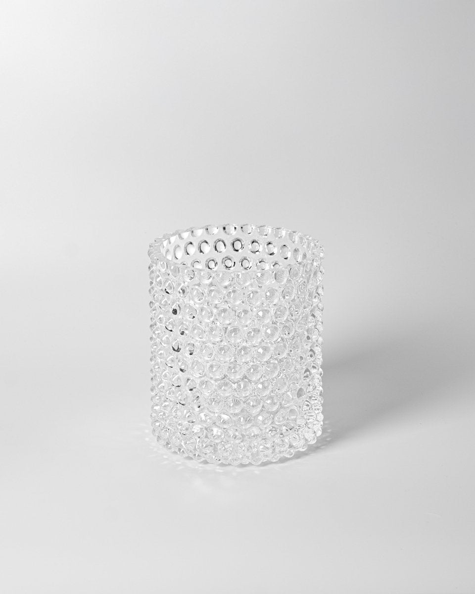 klimchi-hobnail-bougeoir-cristal-transparent-vase image 2