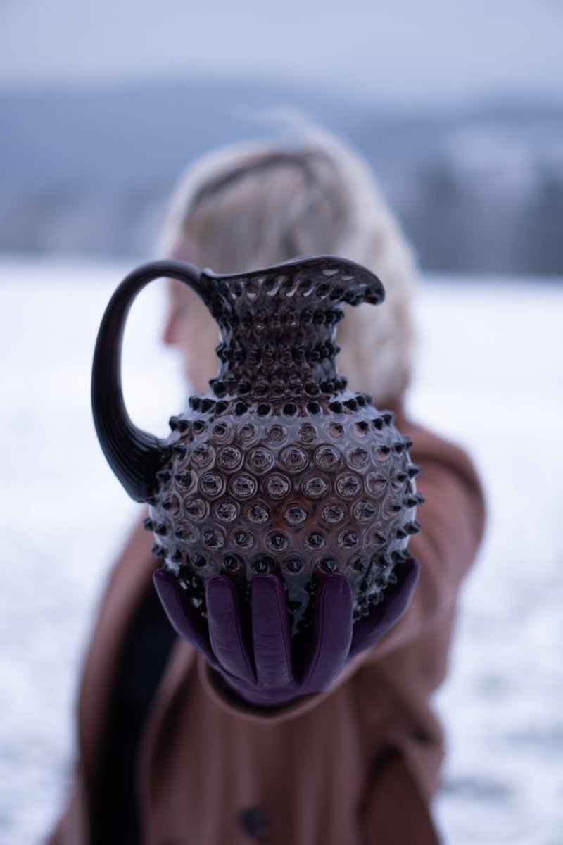 klimchi-hobnail-carafe-verre-black-smoke-2000-ml image 4