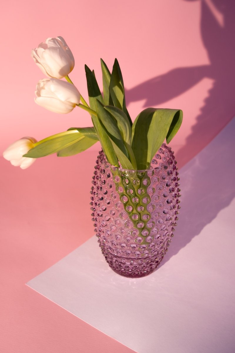 klimchi-hobnail-vase-ovale-cristal-lilas-lilac image 3