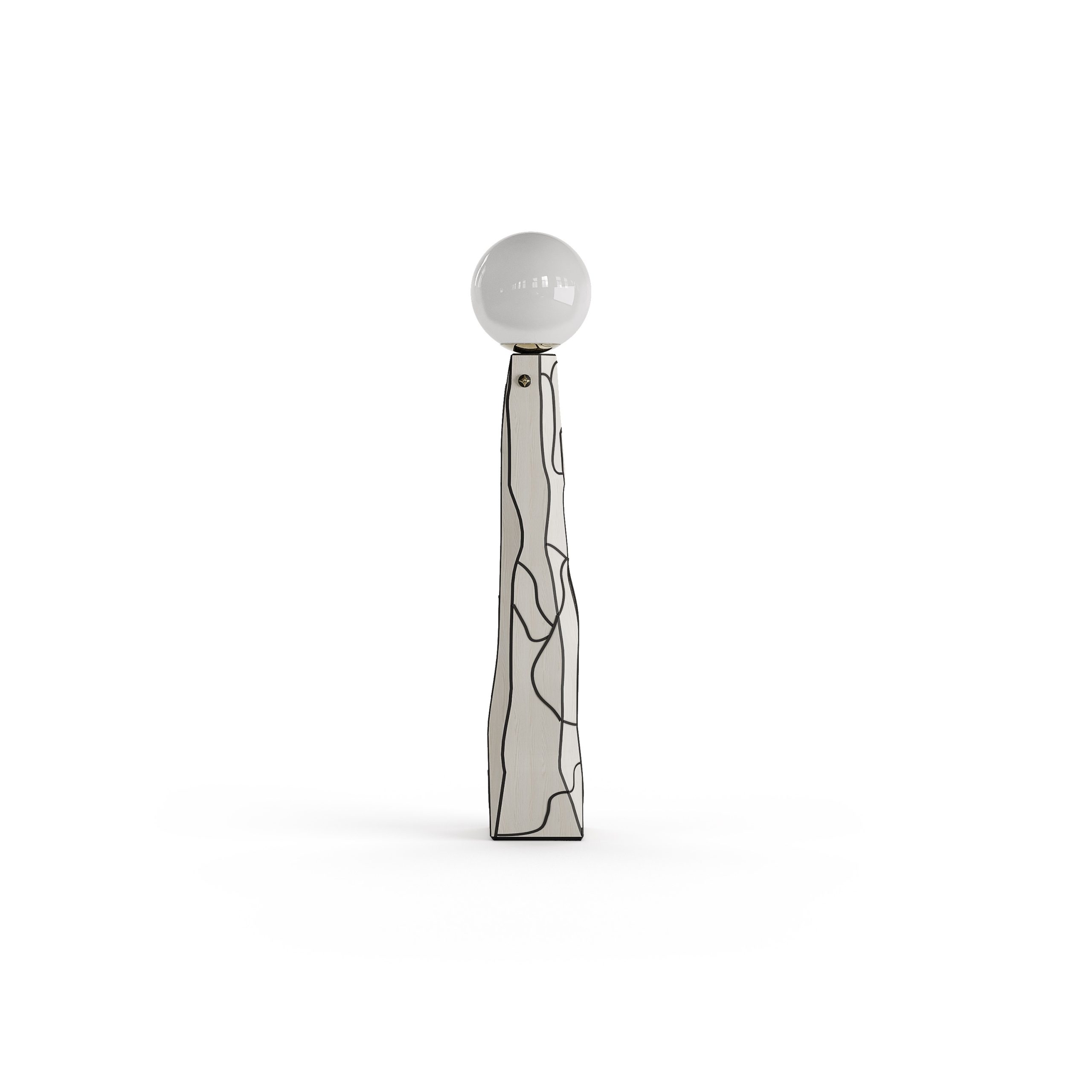 bablanc-brut-lampadaire-salon-lecture-design image 1