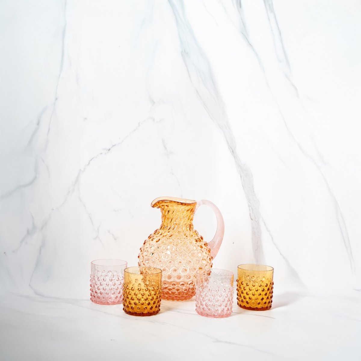 klimchi-hobnail-sunrise-carafe-verres-whisky image 2