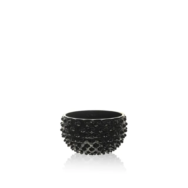 klimchi-hobnail-petit-bol-noir-en-verre image 1