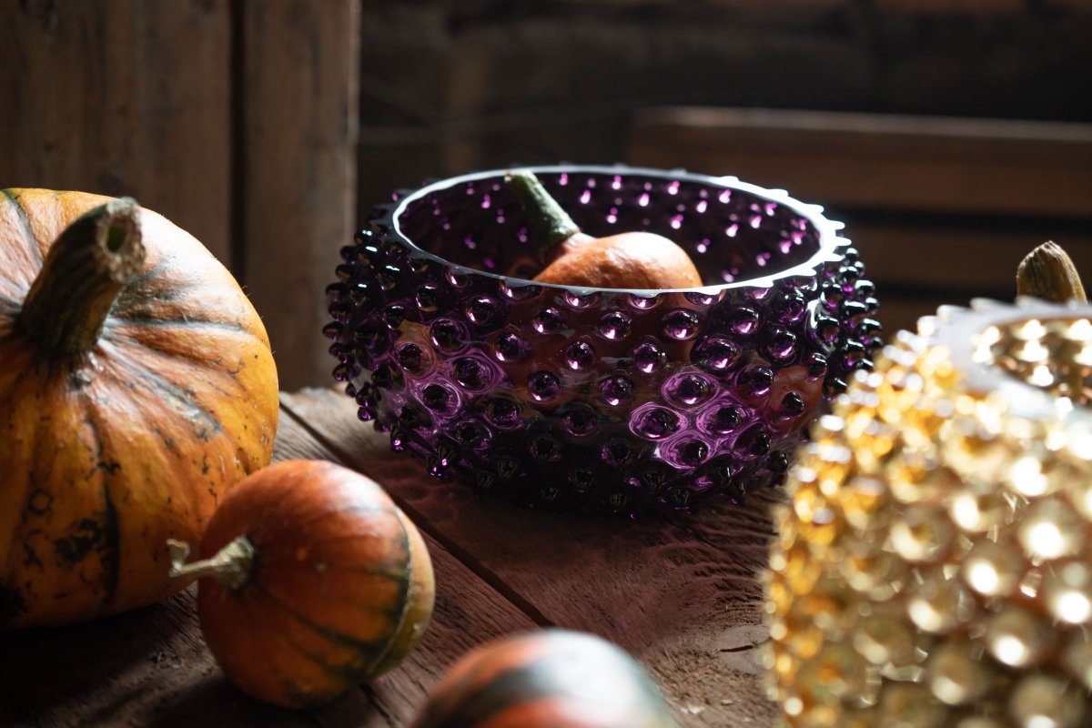 klimchi-hobnail-bol-en-verre-violet-picots-cristal image 6