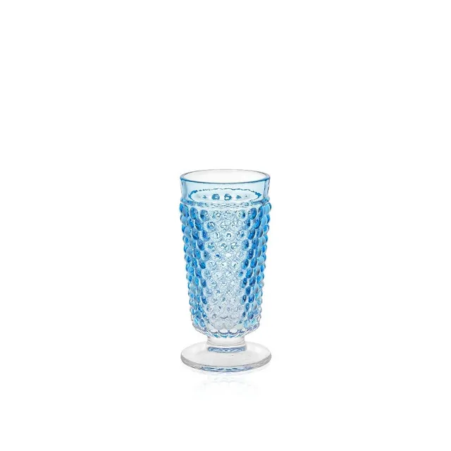 klimchi-hobnail-goblet-bleu-azure-300-ml-lot-de-2 image 1