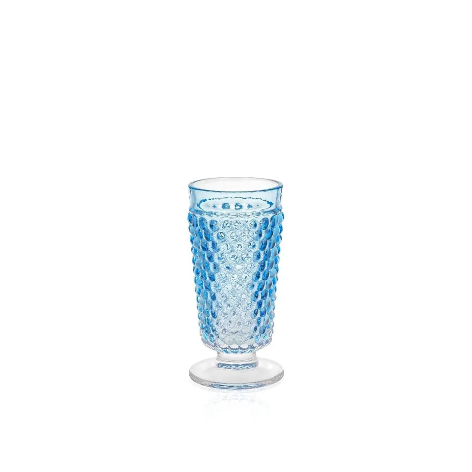 klimchi-hobnail-goblet-bleu-azure-300-ml-lot-de-2 image 1