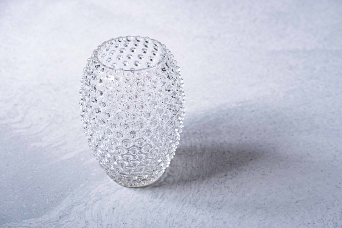 klimchi-hobnail-vase-ovale-cristal-transparent image 2