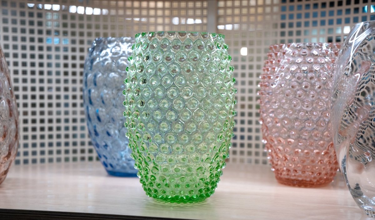 klimchi-hobnail-vase-ovale-vert-clair-sans-plomb image 3