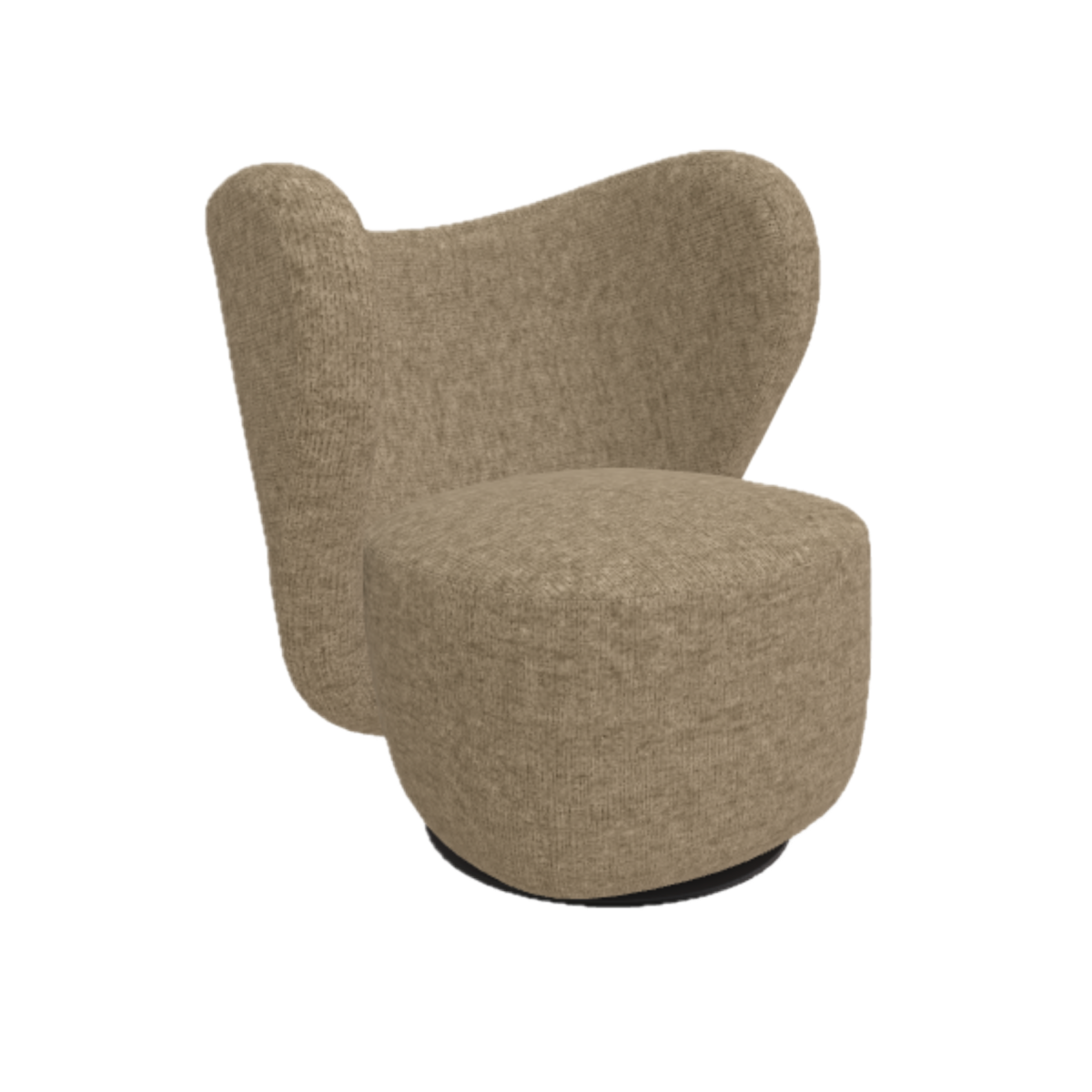 norr-11-little-big-chair-fauteuil-tissu-beige-pivotant image 8