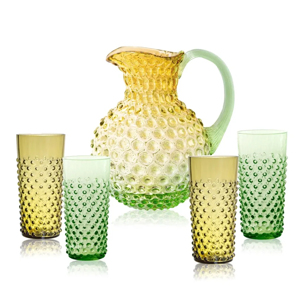 klimchi-hobnail-service-pichet-meadow-2000-ml-verres image 1