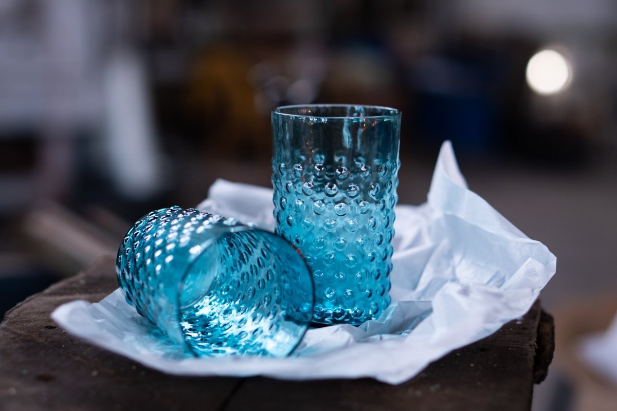 klimchi-hobnail-verre-aquamarine-pois-bleu-vert-l-unit image 3