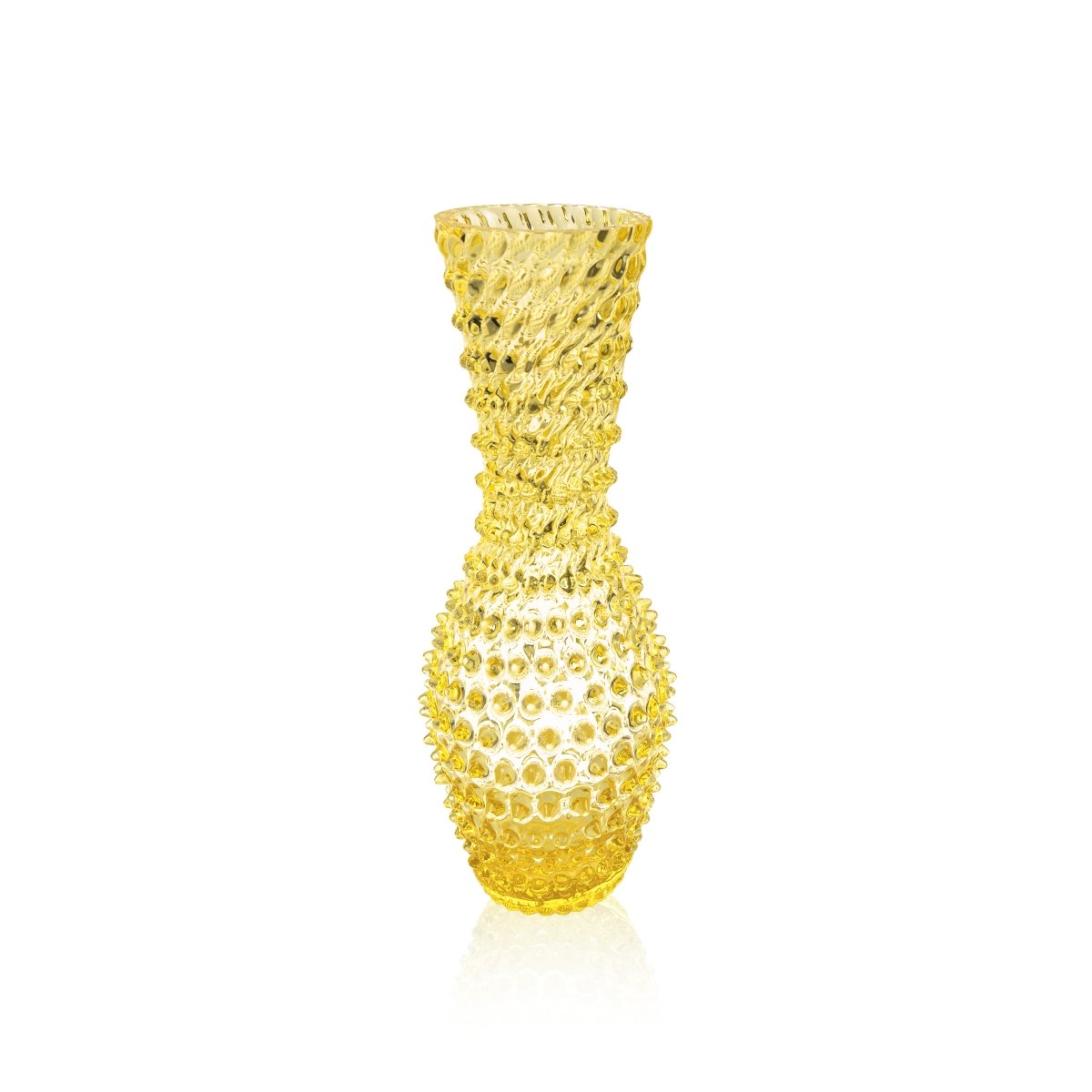 klimchi-fugu-vase-citrine-jaune-en-verre-translucide image 1