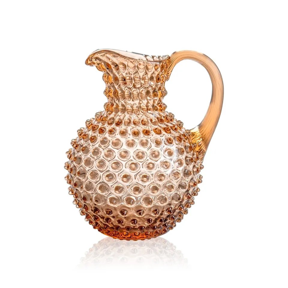 klimchi-hobnail-carafe-en-verre-bronze-2-l image 1