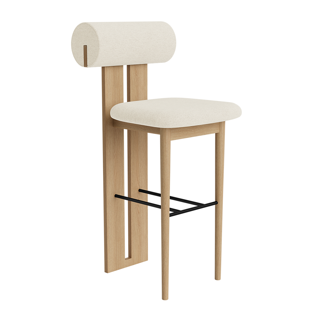 norr-11-hippo-tabouret-bar-65-cm-ch-ne-noir-tissu-sable image 8