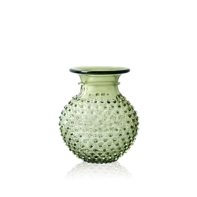 klimchi-hobnail-vase-col-vert-olive image 1