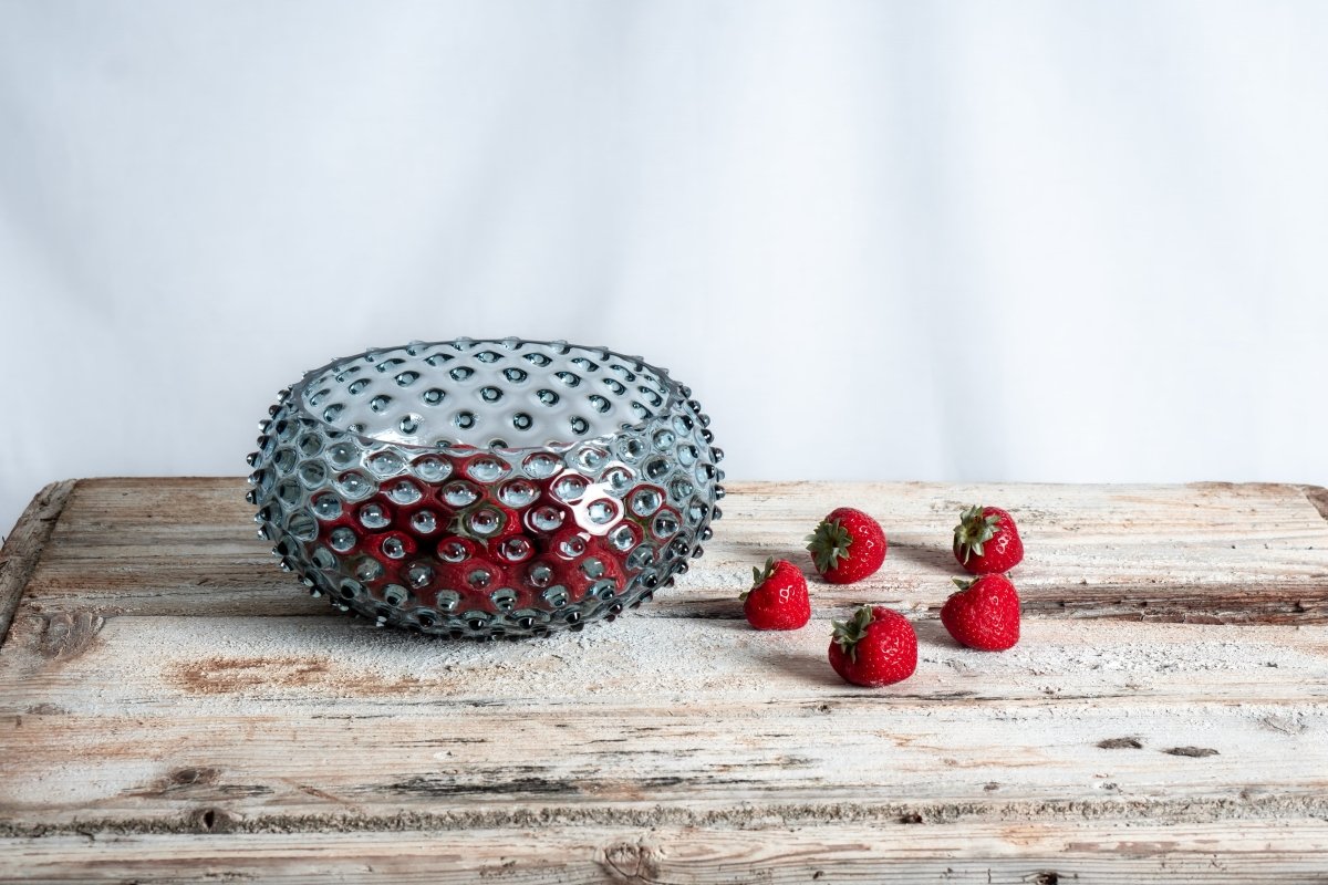 klimchi-hobnail-coupe-en-verre-bleu-brume-picots-d-corative image 2