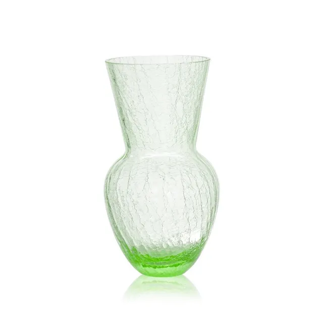 klimchi-felicity-vase-vert-menthe-craquel-artisanal image 1