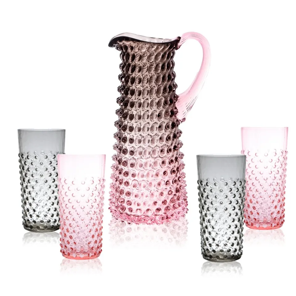 klimchi-hobnail-service-carafe-dusk-verres-hauts image 1