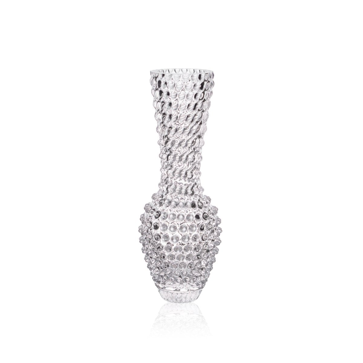 klimchi-fugu-vase-transparent-cristal-motif-bulles image 1