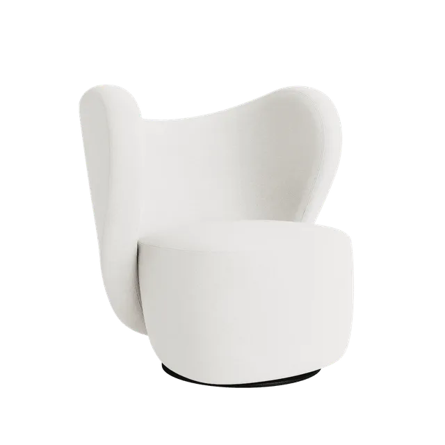 norr-11-little-big-chair-fauteuil-tissu-beige-pivotant image 1