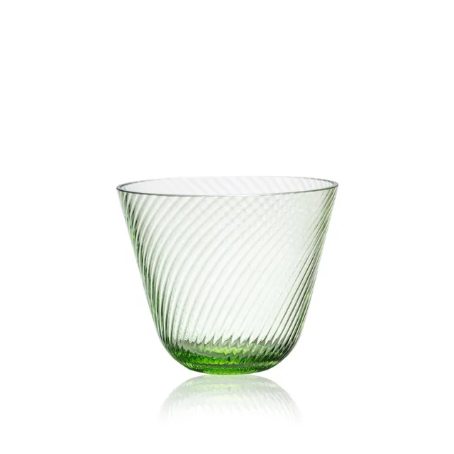 klimchi-linea-saladier-en-verre-vert-clair-centre-de-table image 1