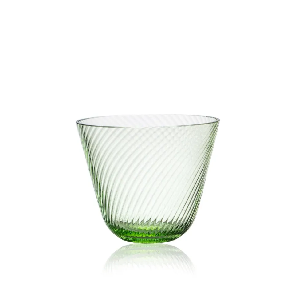 klimchi-linea-saladier-en-verre-vert-clair-centre-de-table image 1
