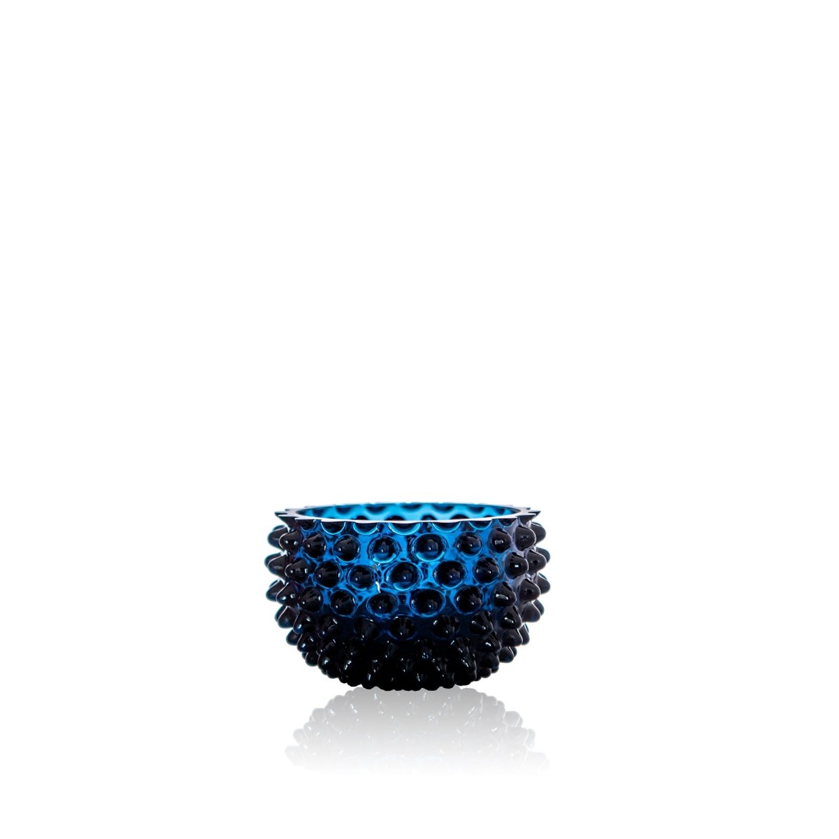 klimchi-hobnail-petit-bol-en-verre-bleu-royal-picots image 1