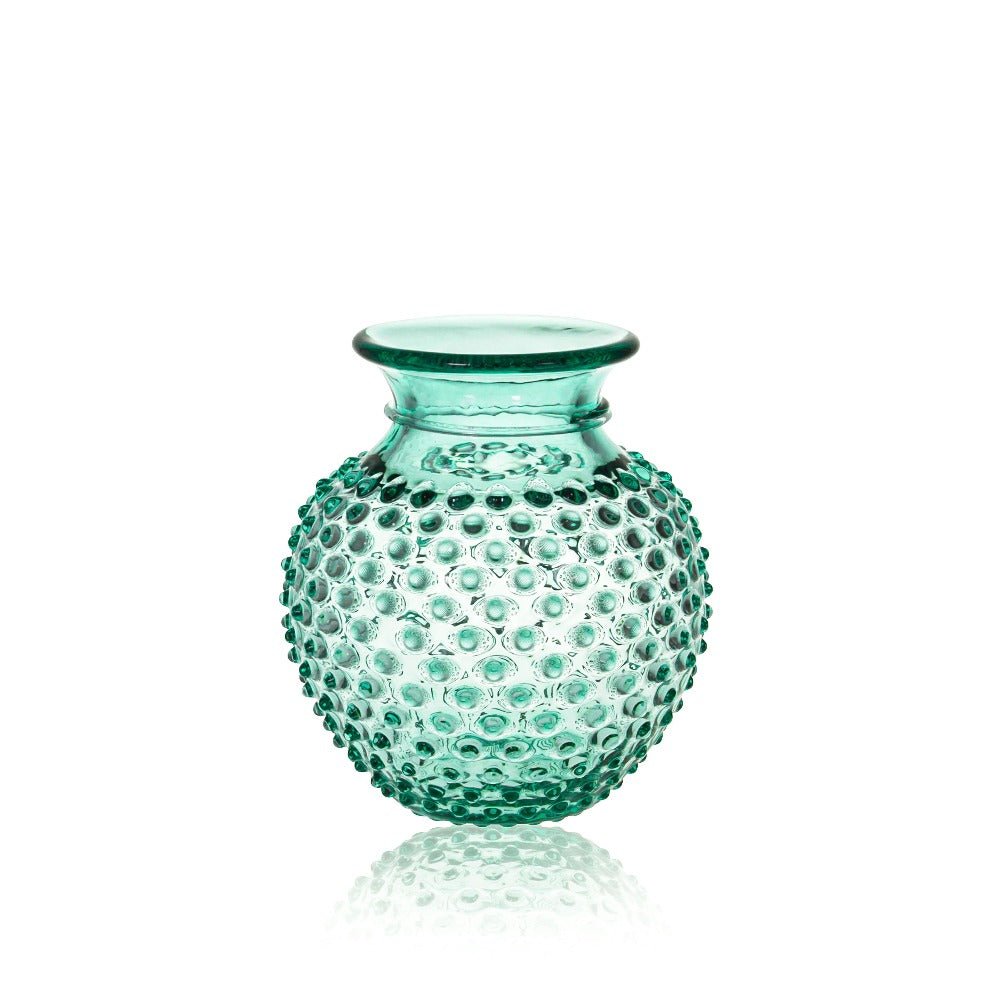 klimchi-hobnail-beryl-vase-col-vert-petit-mod-le image 1
