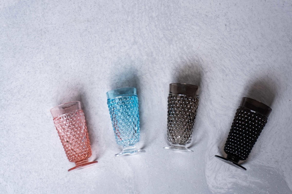 klimchi-hobnail-goblet-bleu-azure-300-ml-lot-de-2 image 5