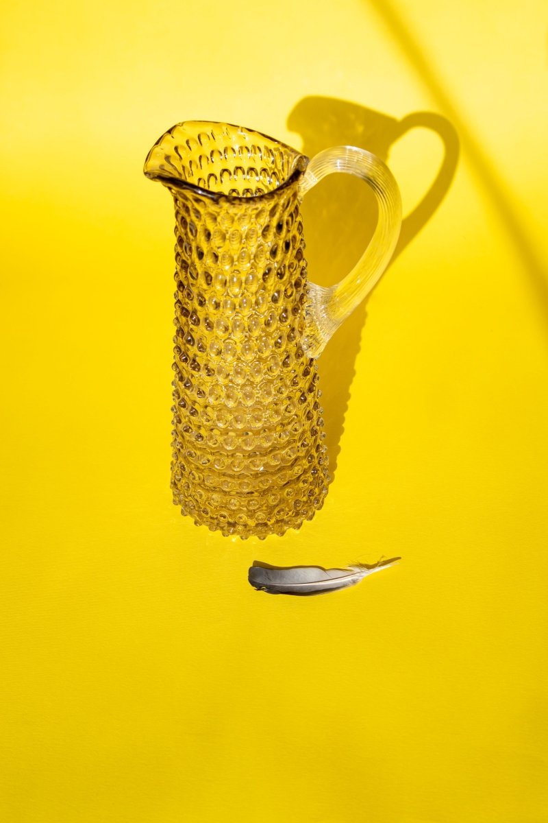 klimchi-hobnail-carafe-noire-fum-e-1000-ml-pichet image 4