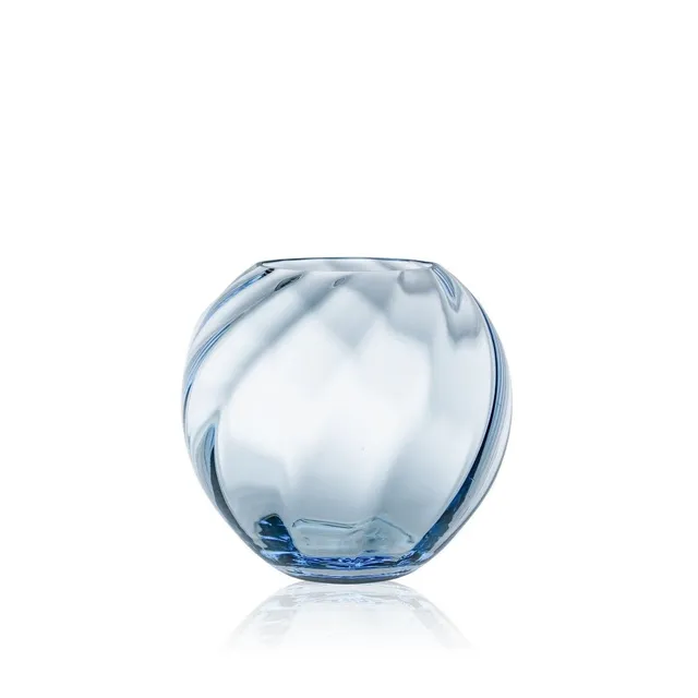 klimchi-marika-vase-verre-bleu-clair-rond-cristal image 1