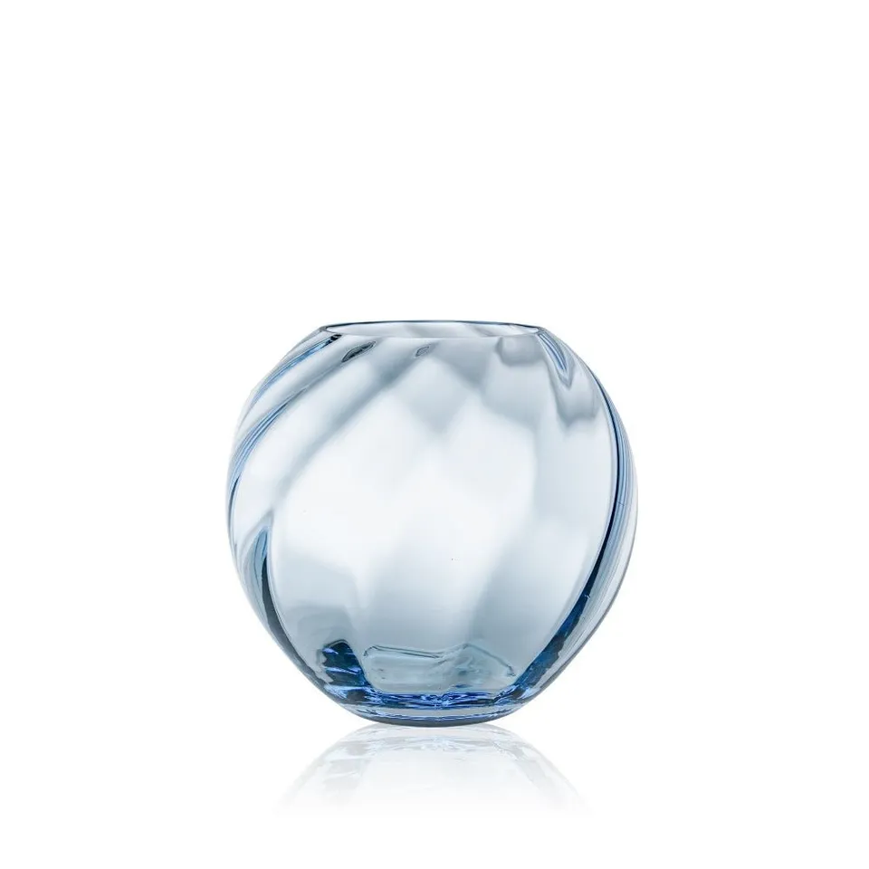 klimchi-marika-vase-verre-bleu-clair-rond-cristal image 1