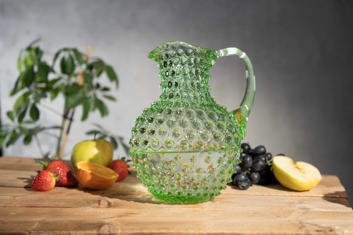 klimchi-hobnail-carafe-2-l-vert-clair-2000-ml image 5