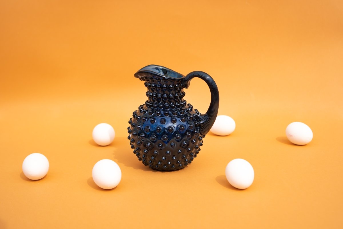 klimchi-hobnail-carafe-royal-blue-small-1-l-bleu-royal image 2